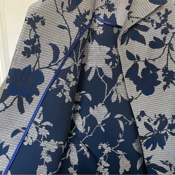 Long Jacquard Jacket | Marigold by Marilyne Baril | Size Sm/Md - Picture 3 of 13